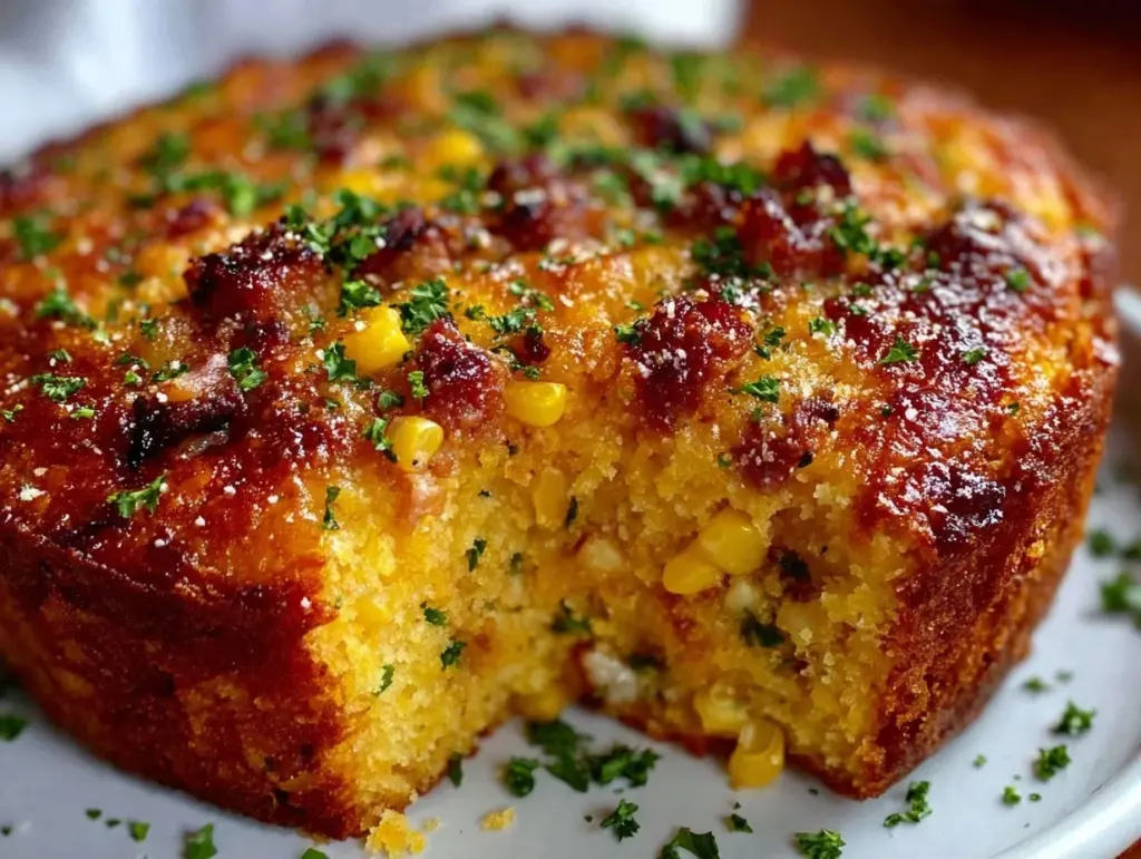 loaded cornbread casserole - featured image