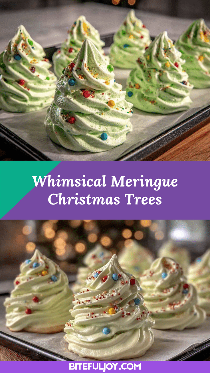 meringue Christmas trees recipe