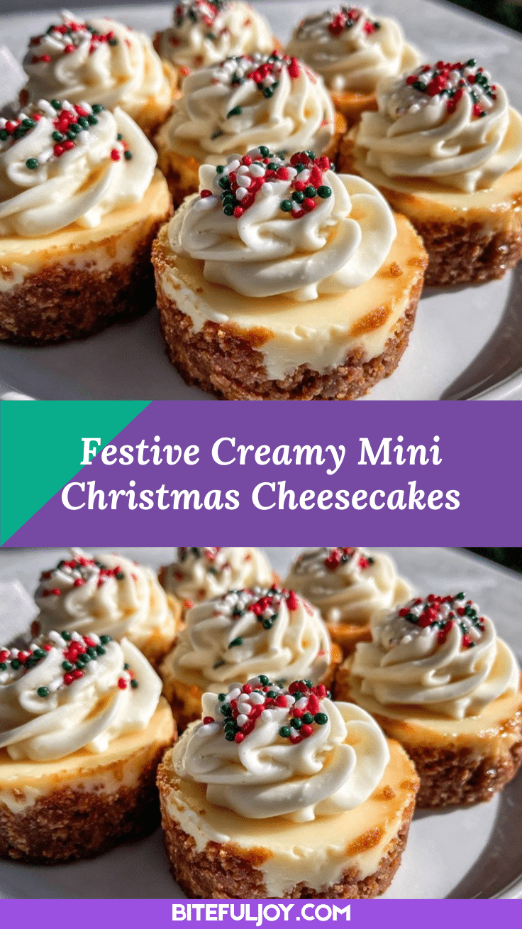 mini Christmas cheesecakes recipe