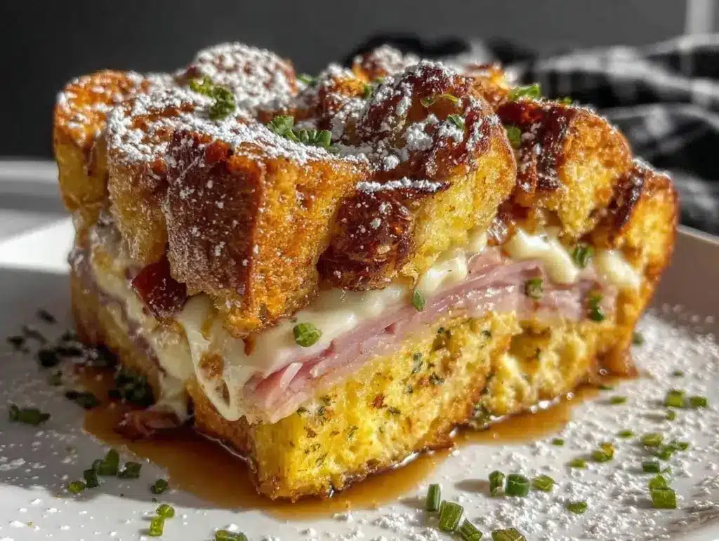 Monte Cristo breakfast casserole - featured image