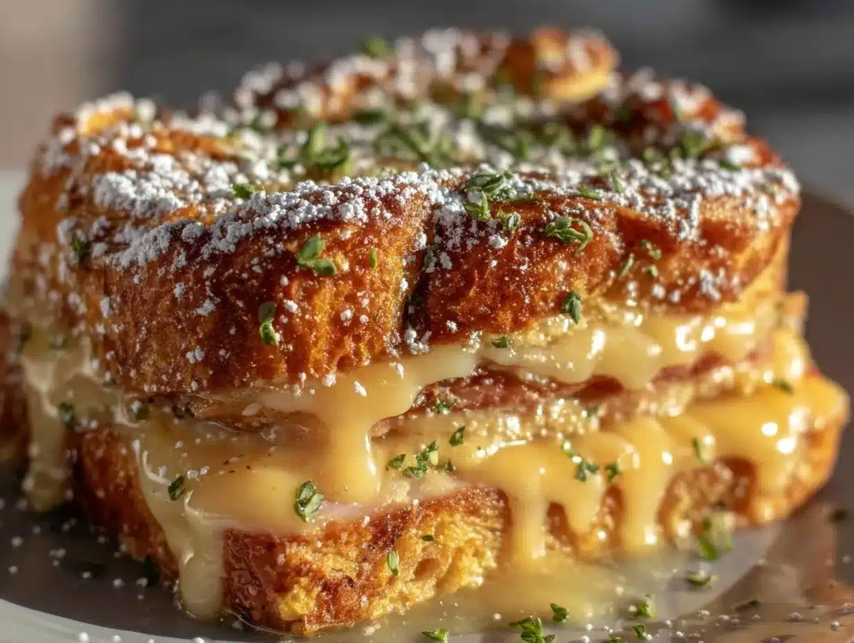 Monte Cristo breakfast casserole preparation steps
