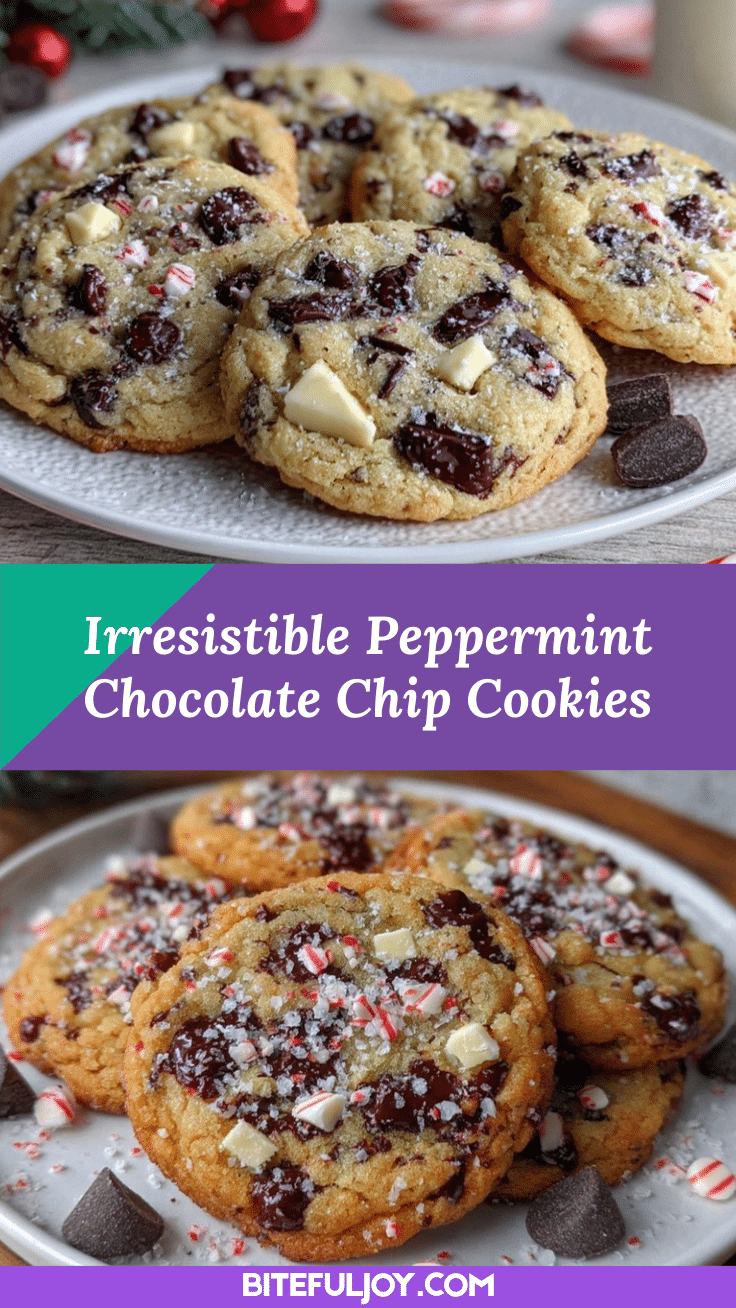 Peppermint Chocolate Chip Cookies recipe