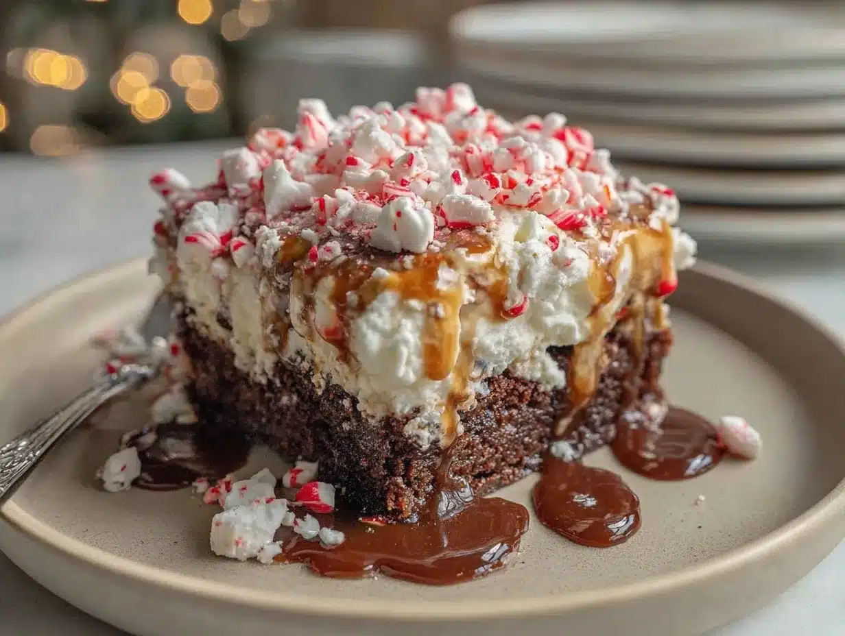 peppermint poke cake preparation steps