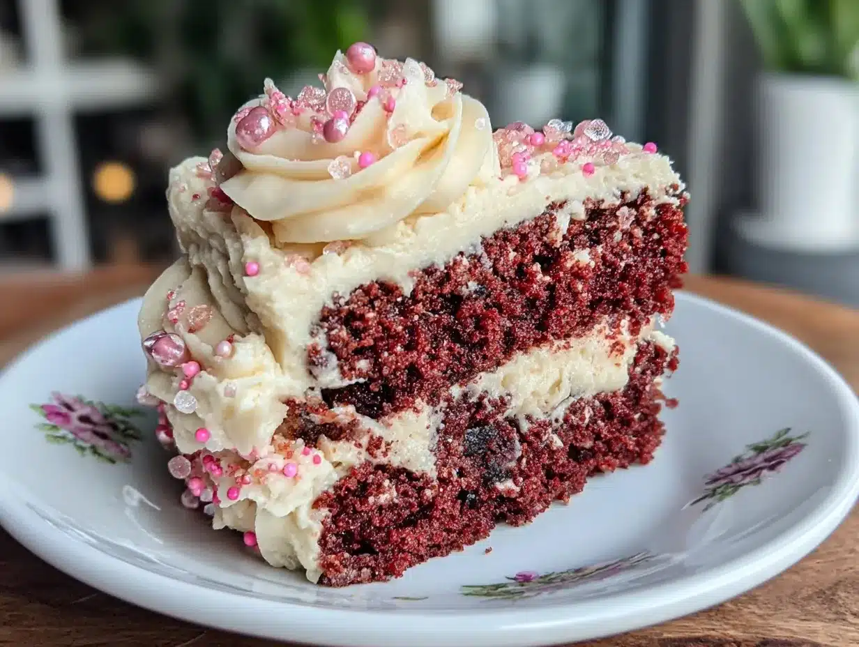 pink velvet cake preparation steps