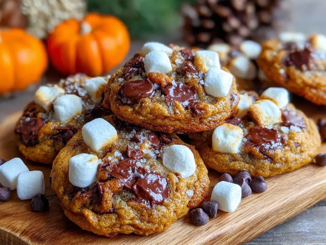 pumpkin smores cookies preparation steps