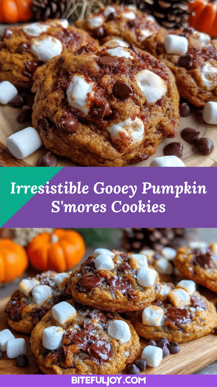 pumpkin smores cookies recipe