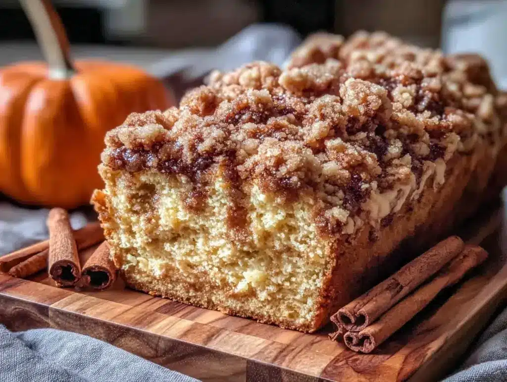 pumpkin streusel bread - featured image