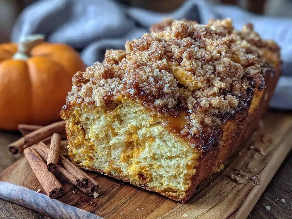 pumpkin streusel bread preparation steps