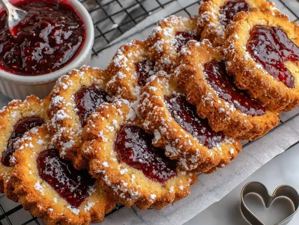 Raspberry Linzer Cookies - featured image