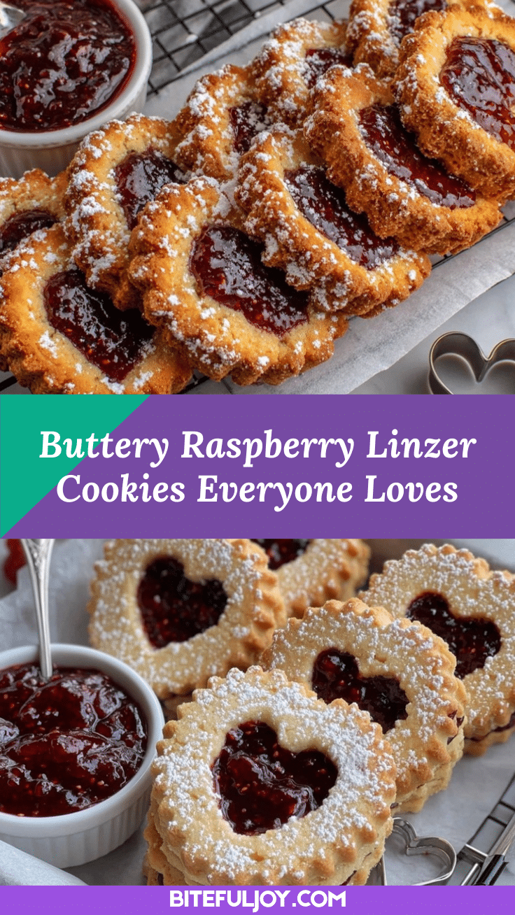 Raspberry Linzer Cookies recipe