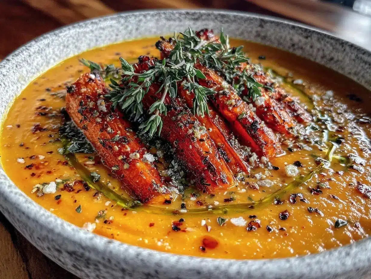 roasted carrot soup preparation steps