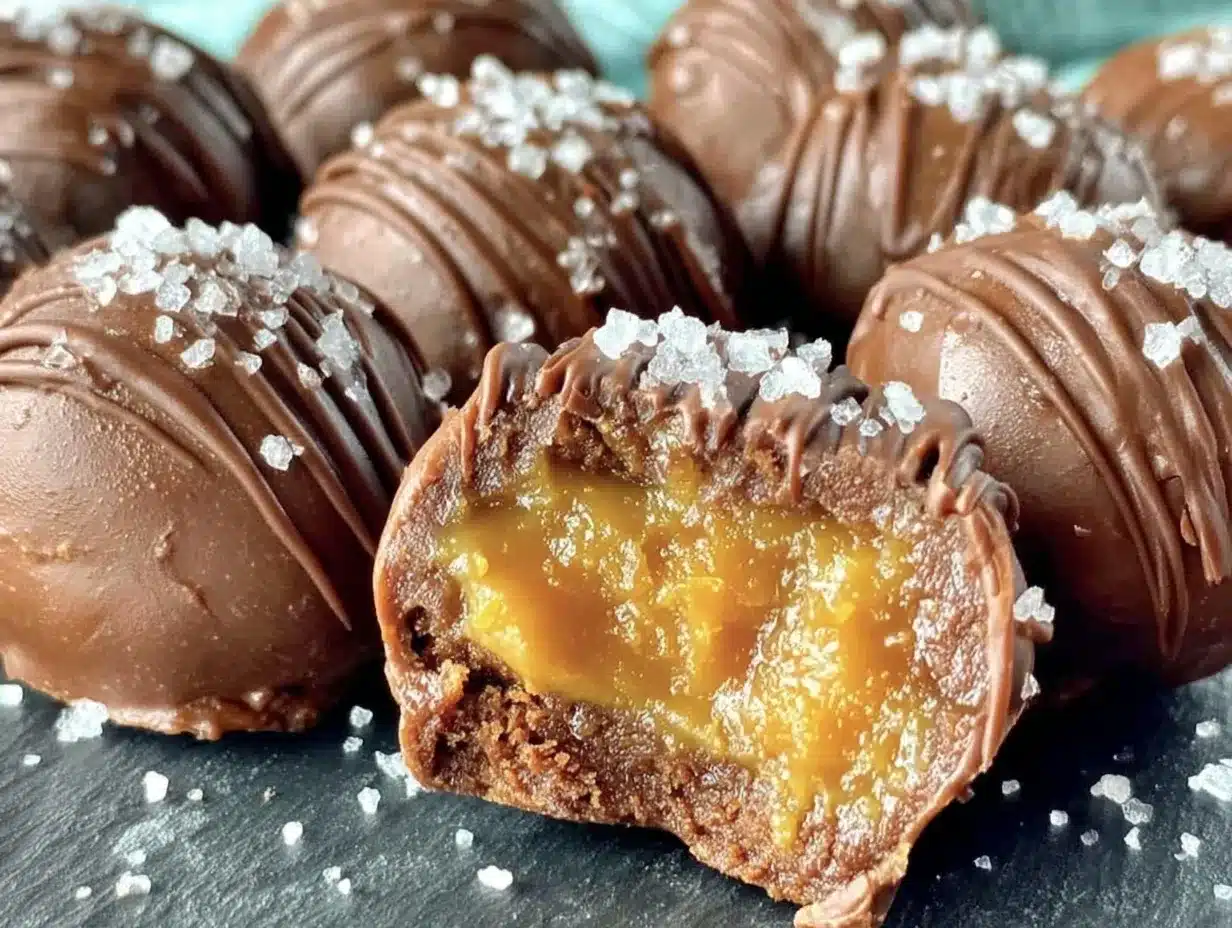 salted caramel truffles preparation steps