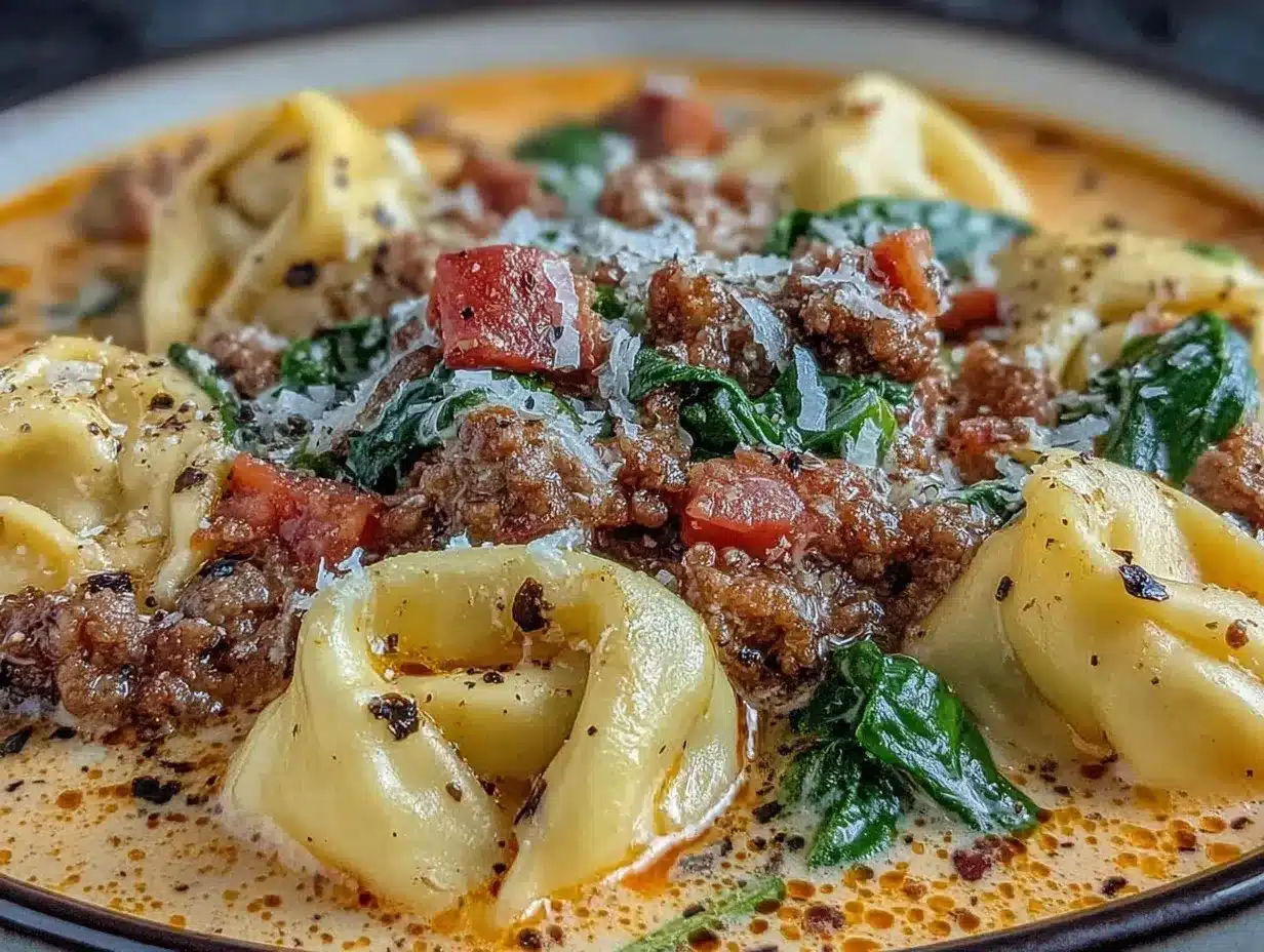 sausage tortellini soup preparation steps