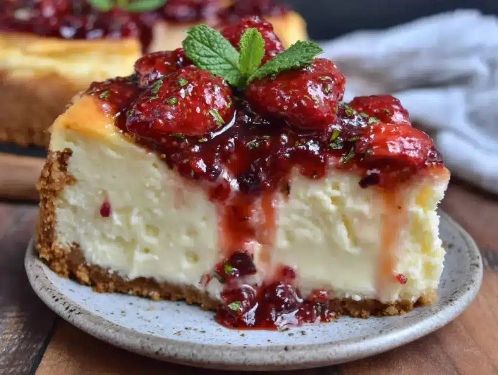 strawberry cheesecake - featured image