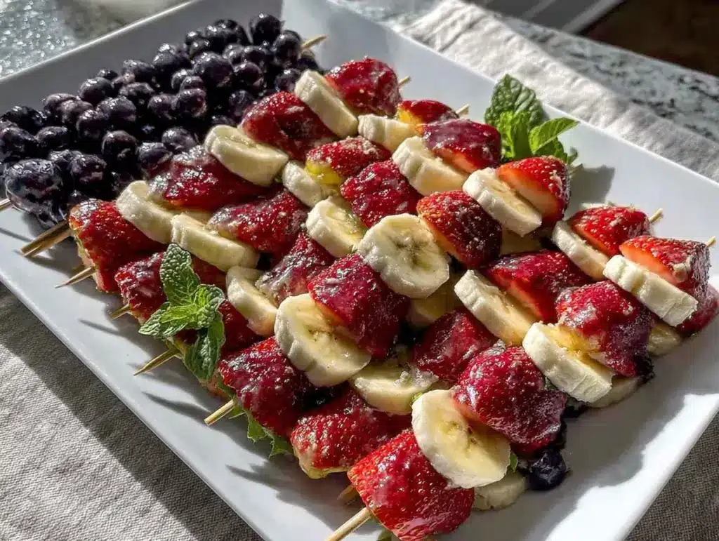 American Flag Fruit Kabobs - featured image
