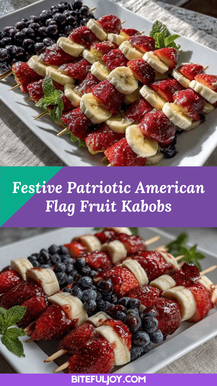 American Flag Fruit Kabobs recipe