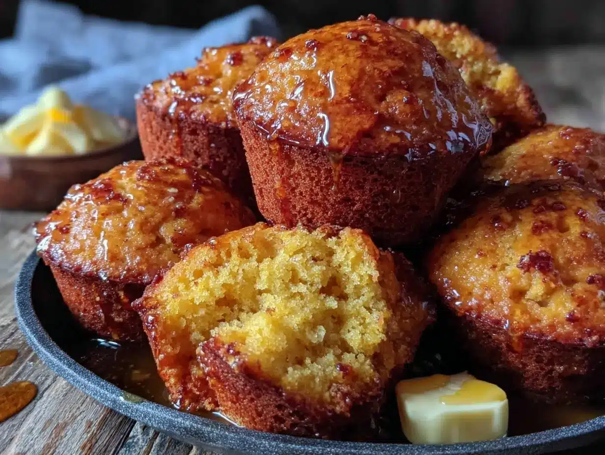 Brown Butter Honey Cornbread Muffins preparation steps