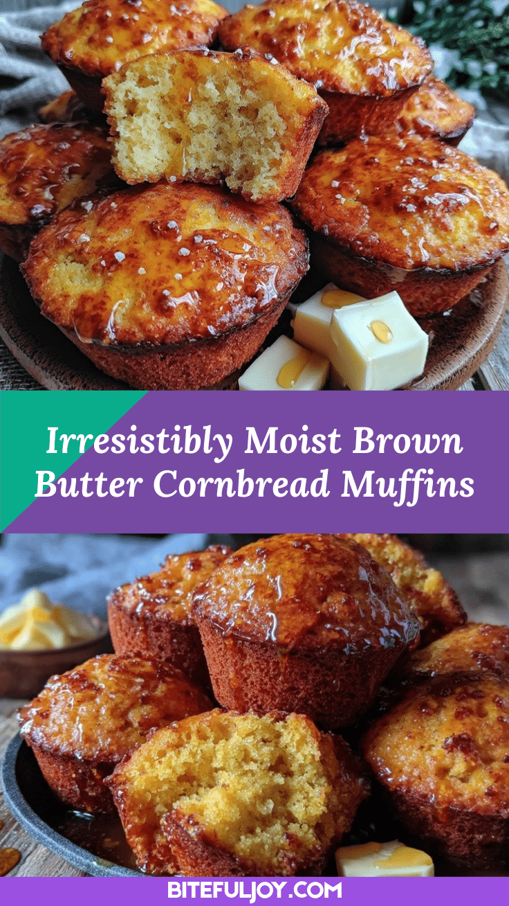 Brown Butter Honey Cornbread Muffins recipe