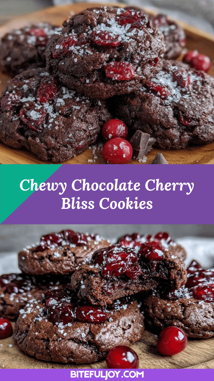 chewy chocolate cherry cookies recipe