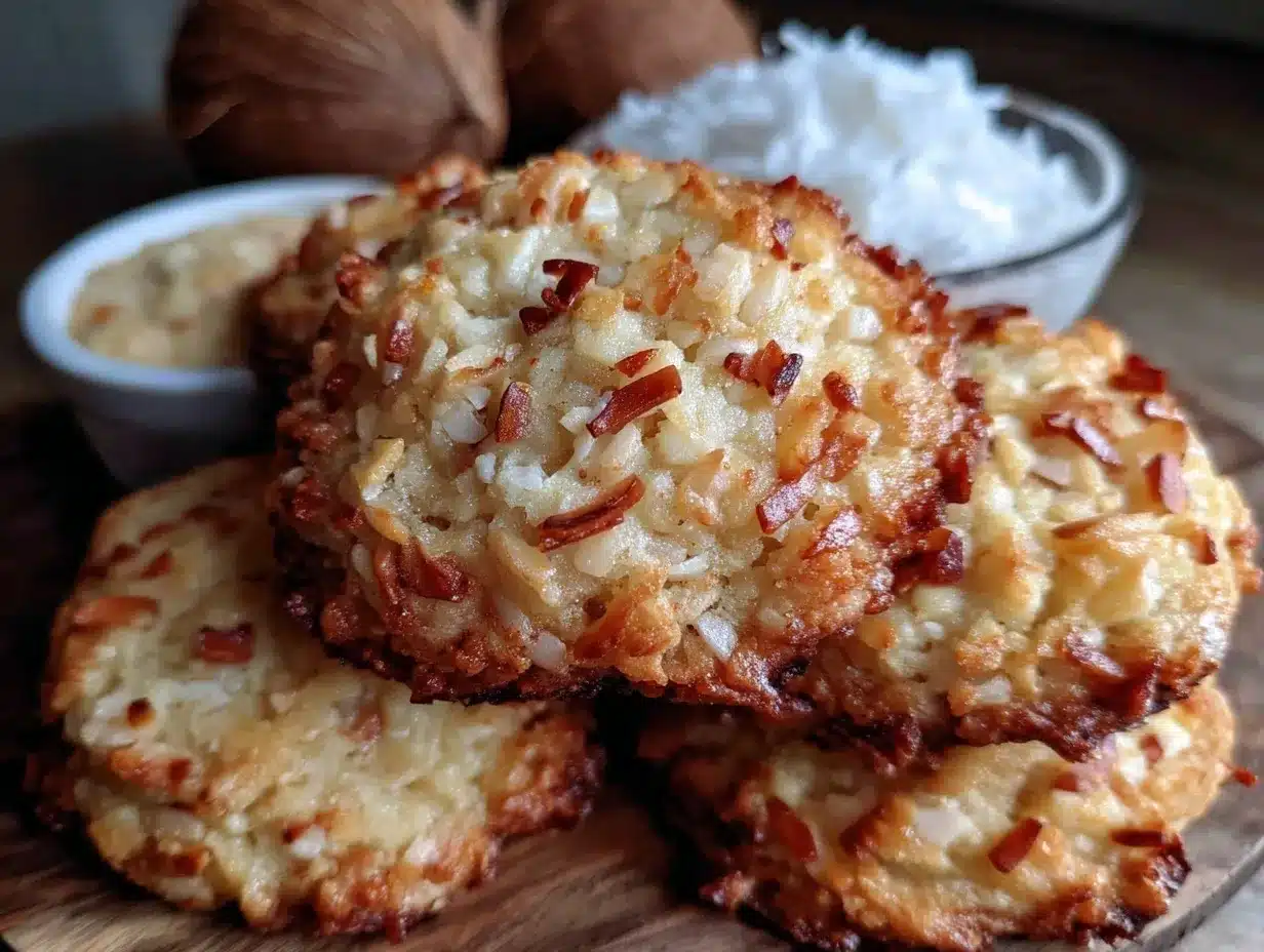 chewy coconut cookies preparation steps