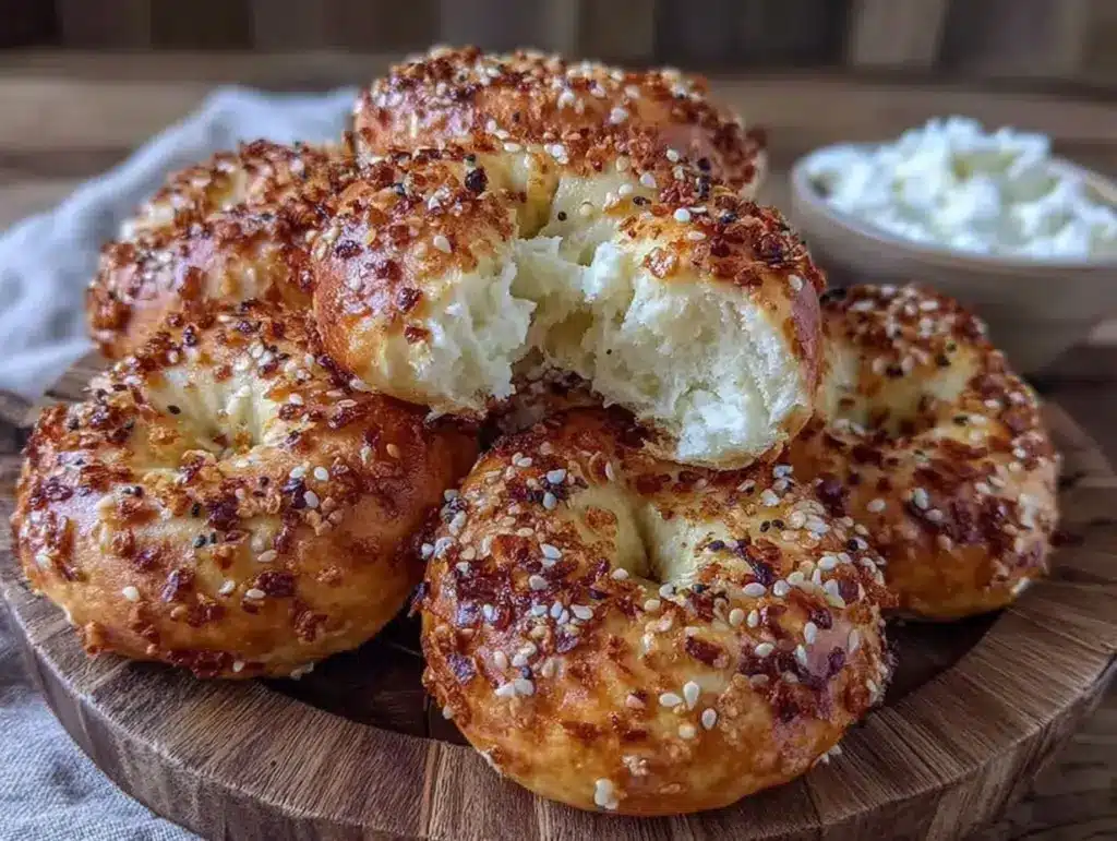 chewy homemade bagels - featured image