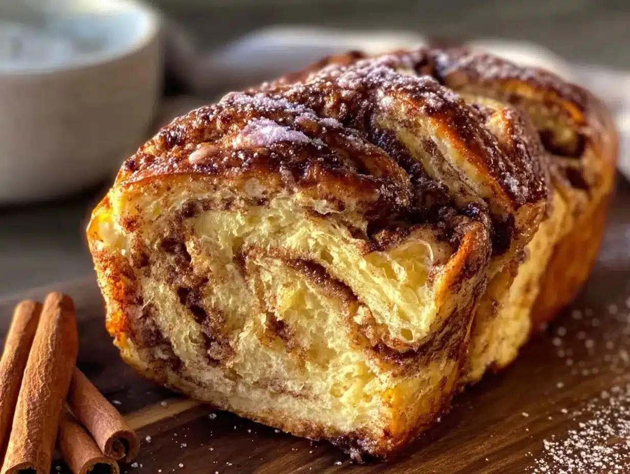 cinnamon swirl brioche loaf preparation steps