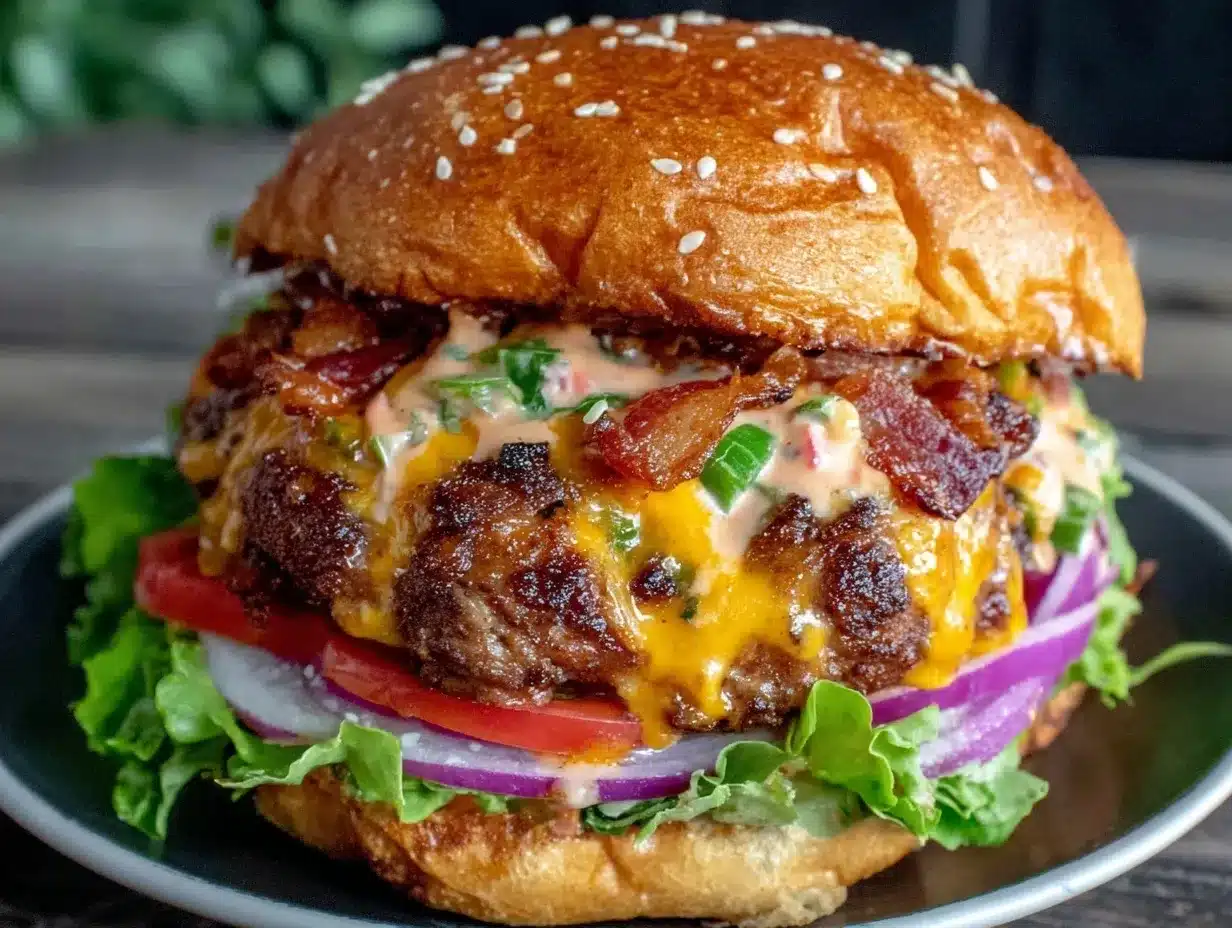 Classic American Cheeseburger preparation steps