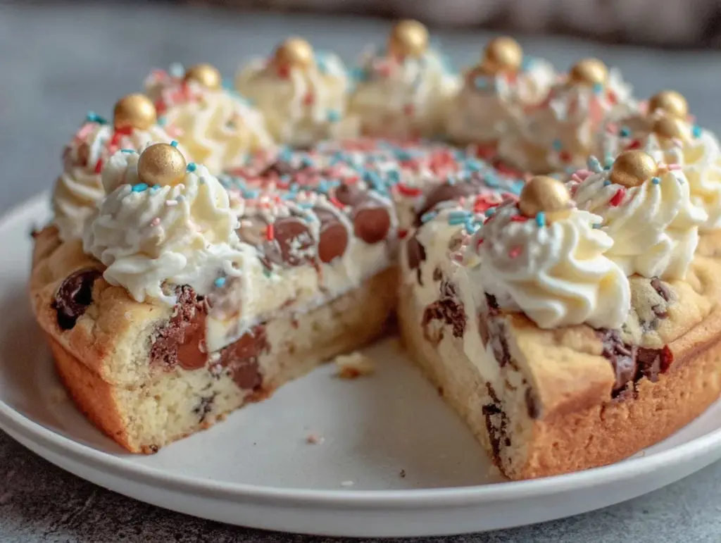 Congratulations Banner Cookie Cake - featured image