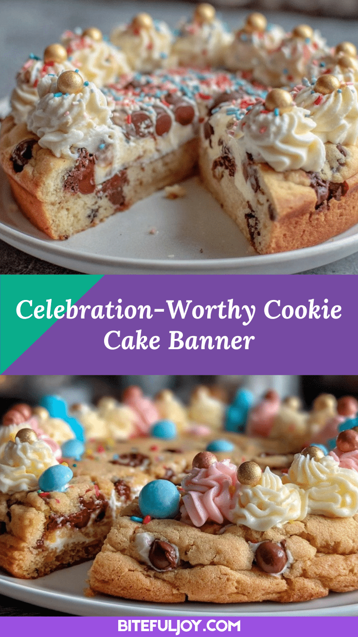 Congratulations Banner Cookie Cake recipe