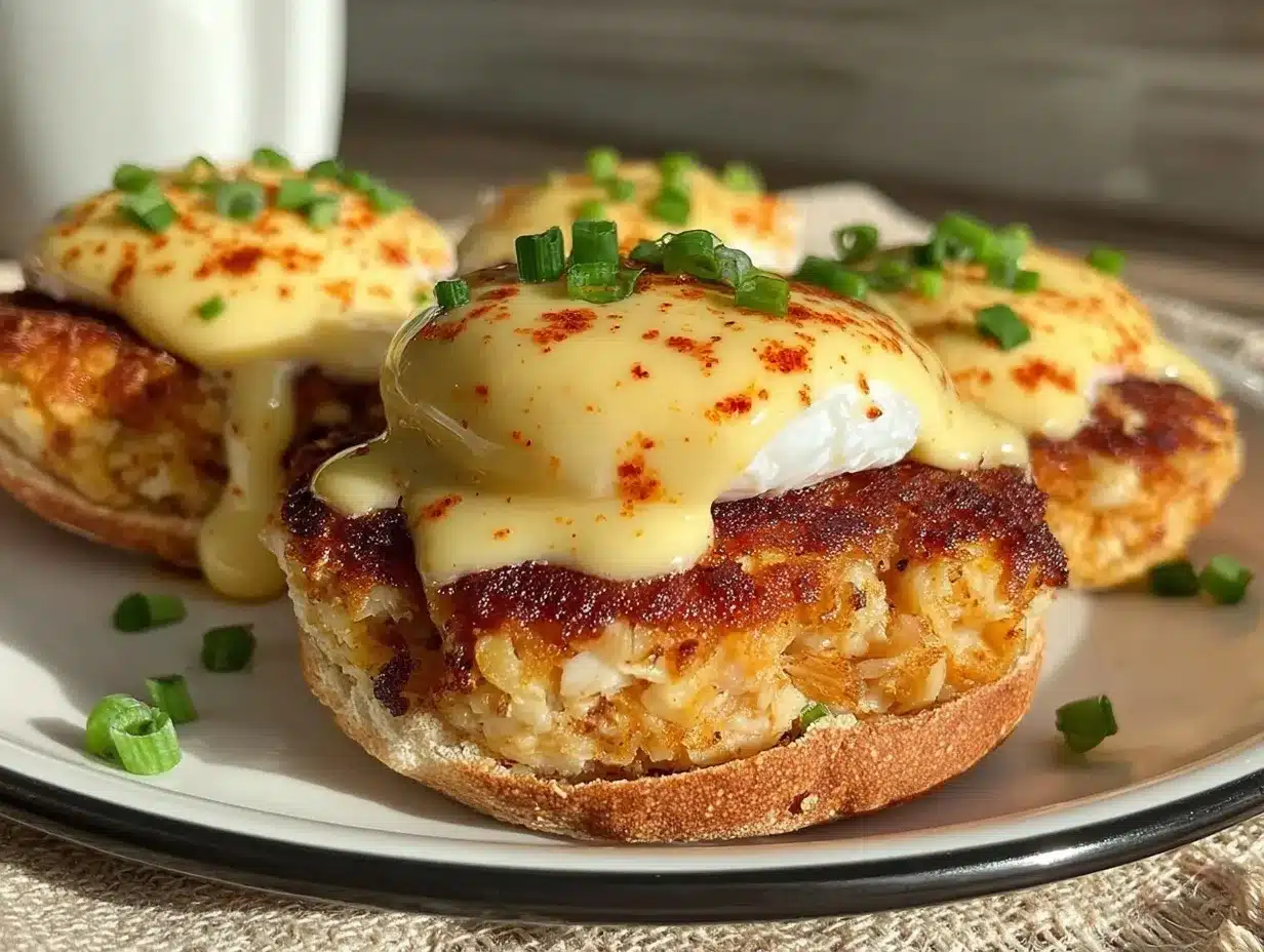 crab cake eggs benedict preparation steps