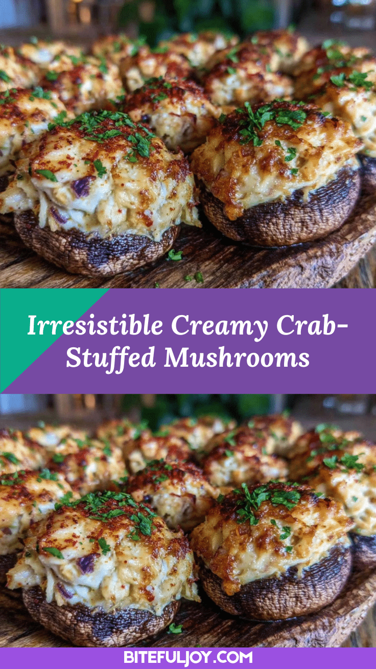 crab-stuffed mushrooms recipe