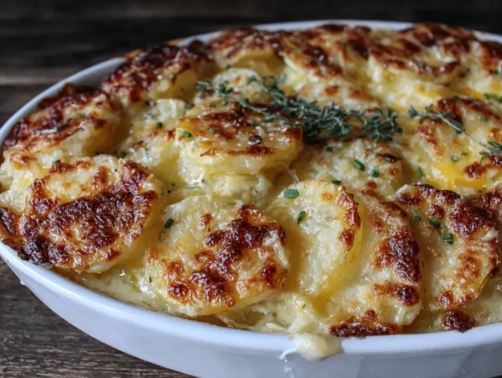 creamy au gratin potatoes - featured image