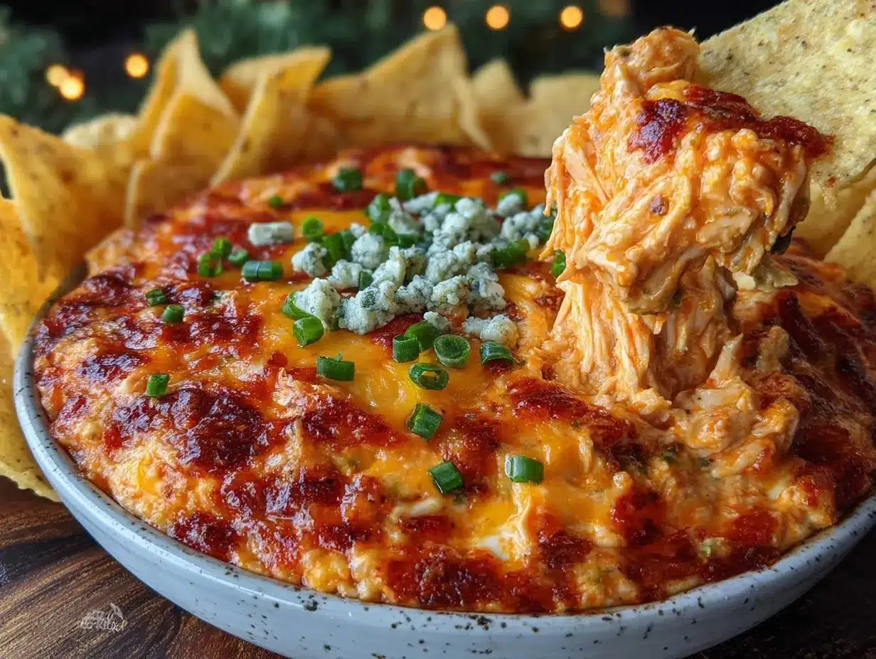 creamy buffalo chicken dip preparation steps