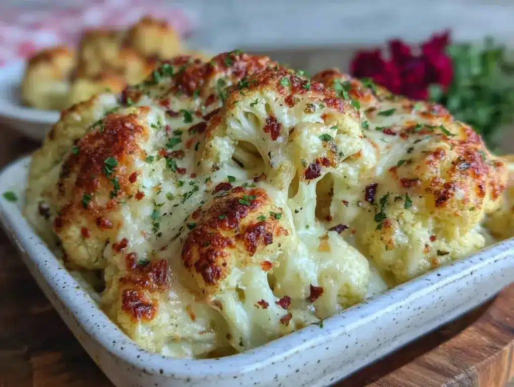 creamy cauliflower mac and cheese - featured image
