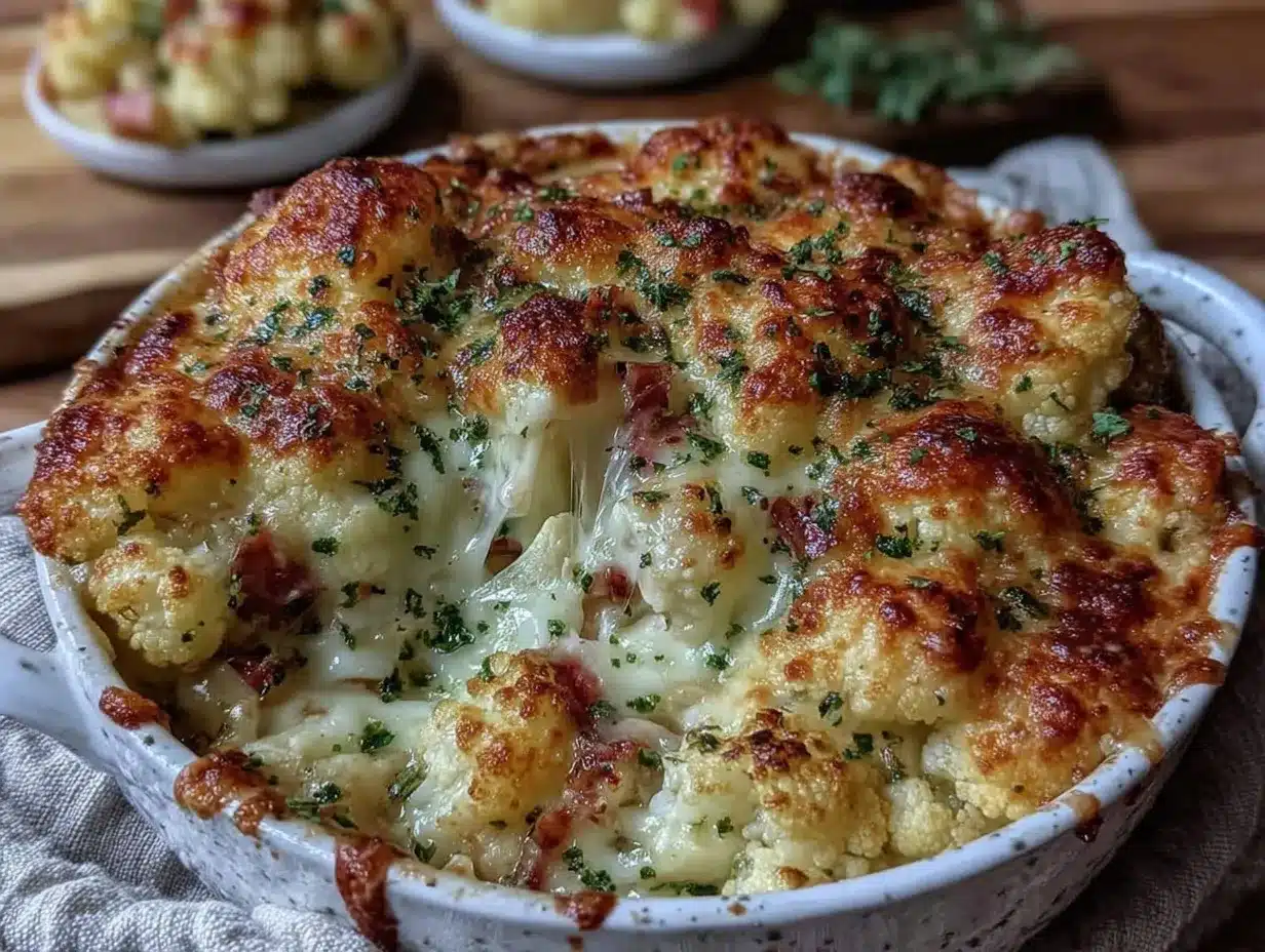 creamy cauliflower mac and cheese preparation steps