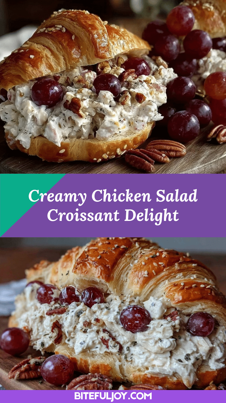 creamy chicken salad croissant recipe