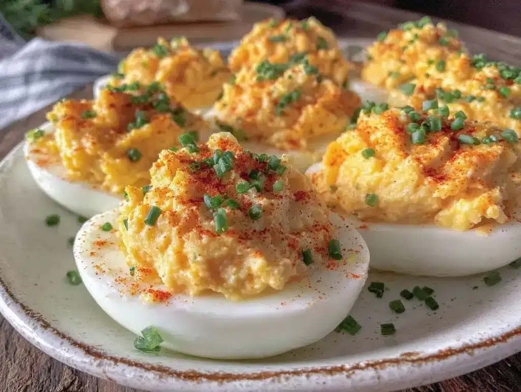 creamy classic deviled eggs - featured image