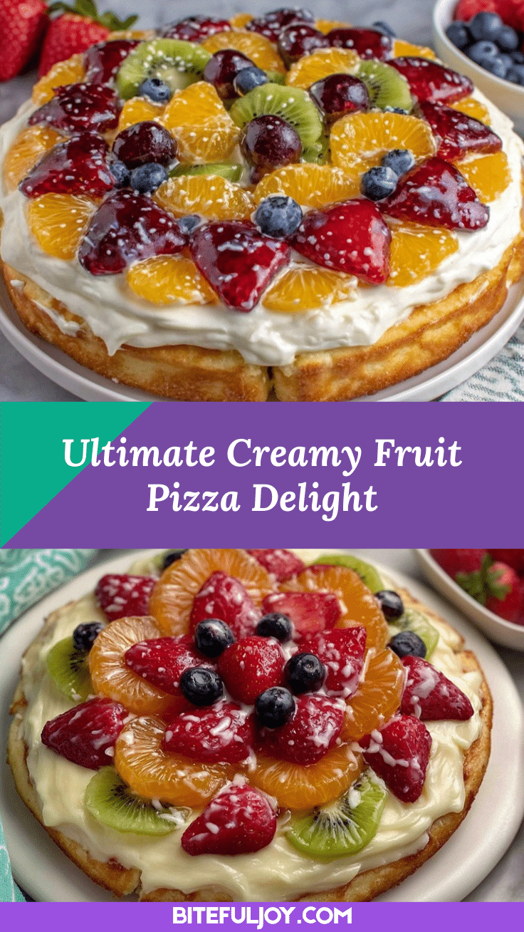 creamy fruit pizza recipe