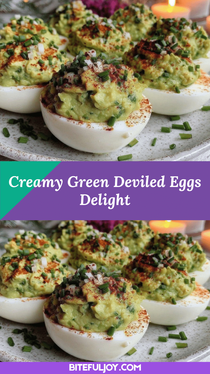 creamy green deviled eggs with avocado and herbs recipe