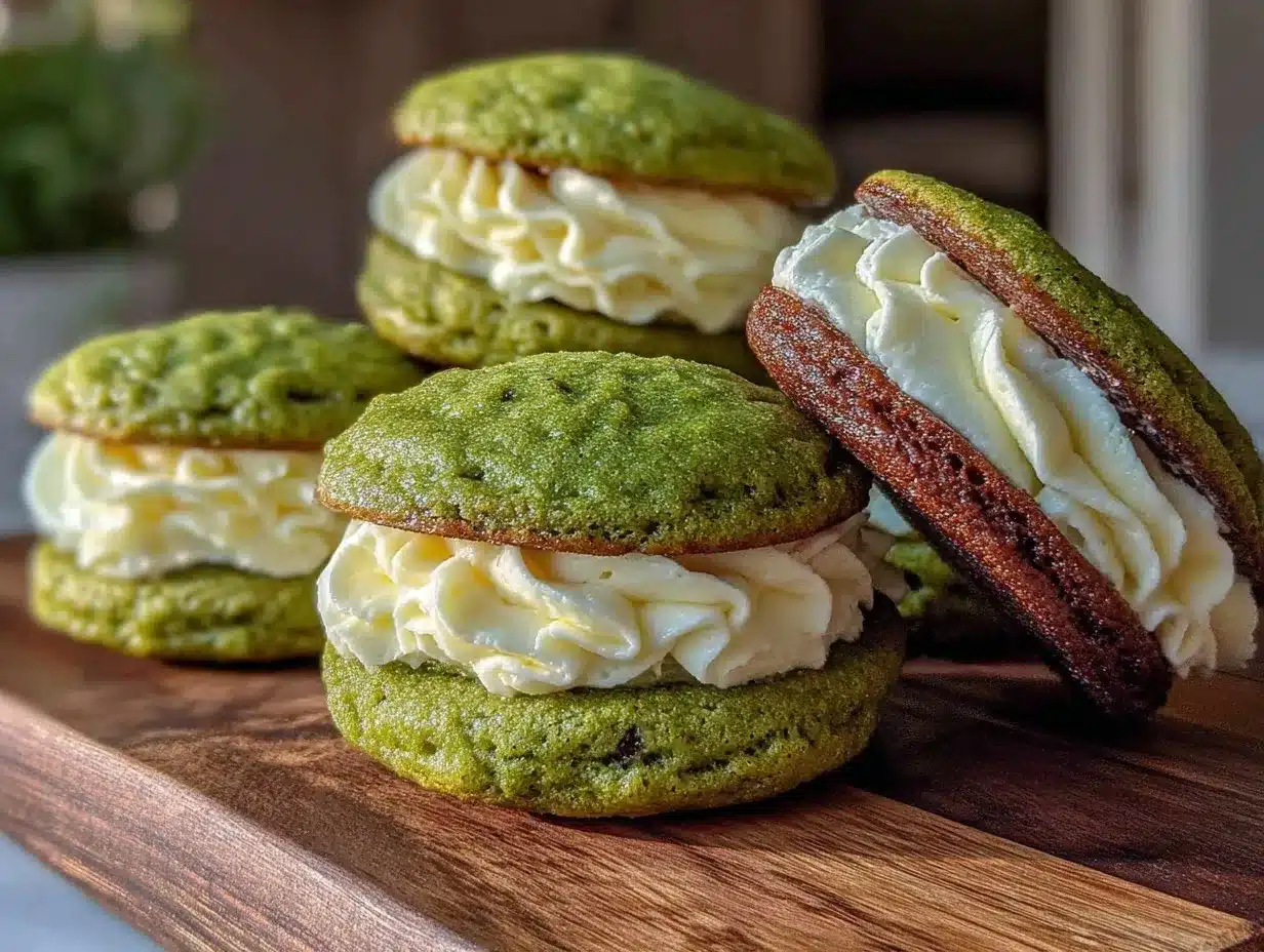 creamy green velvet whoopie pies preparation steps