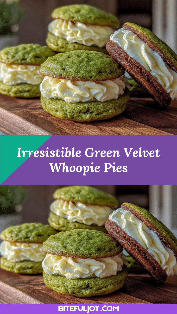 creamy green velvet whoopie pies recipe
