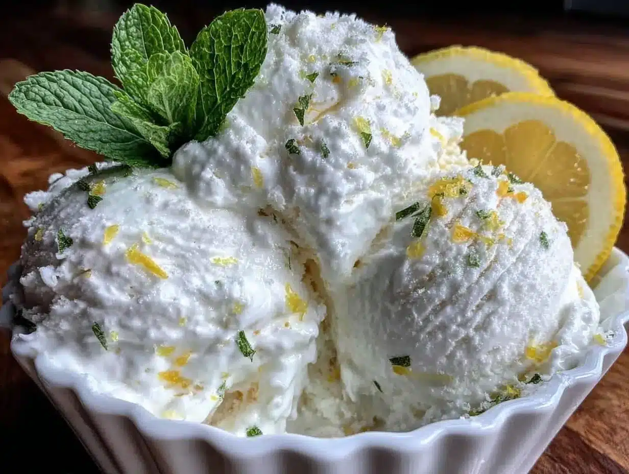creamy lemon ice cream preparation steps