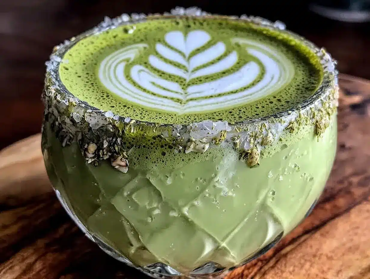 creamy matcha latte preparation steps
