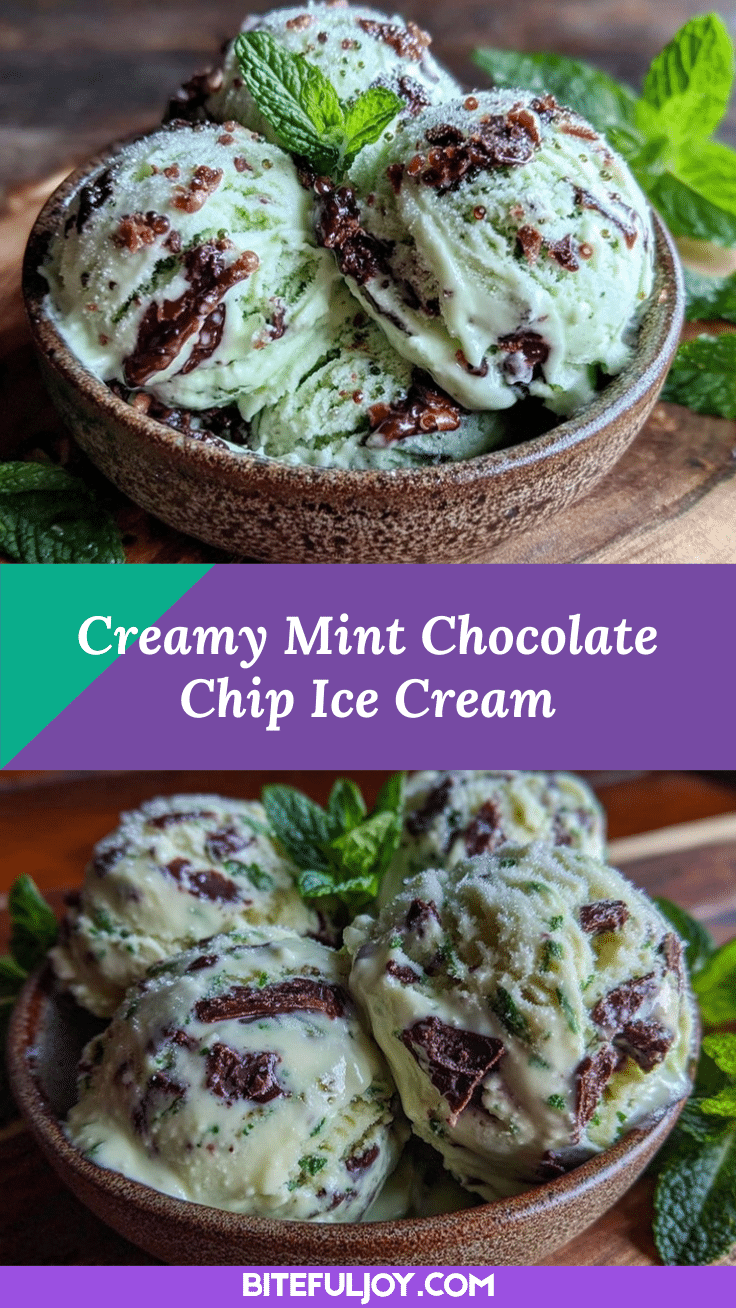 creamy mint chocolate chip ice cream recipe