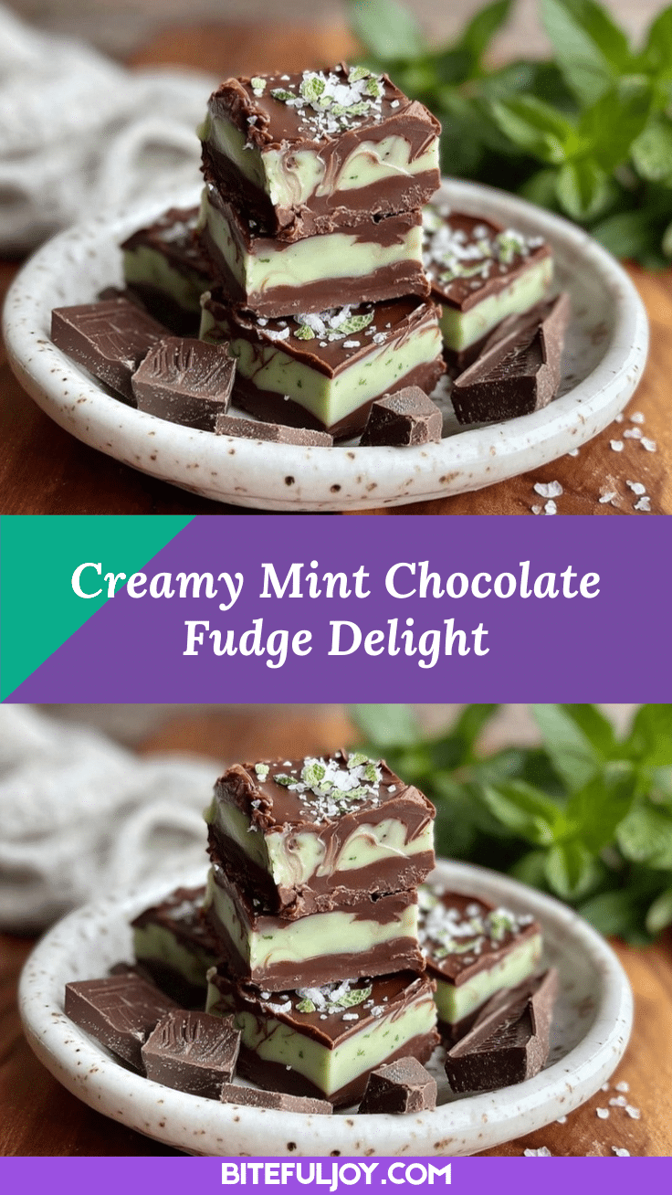creamy mint chocolate fudge delight recipe