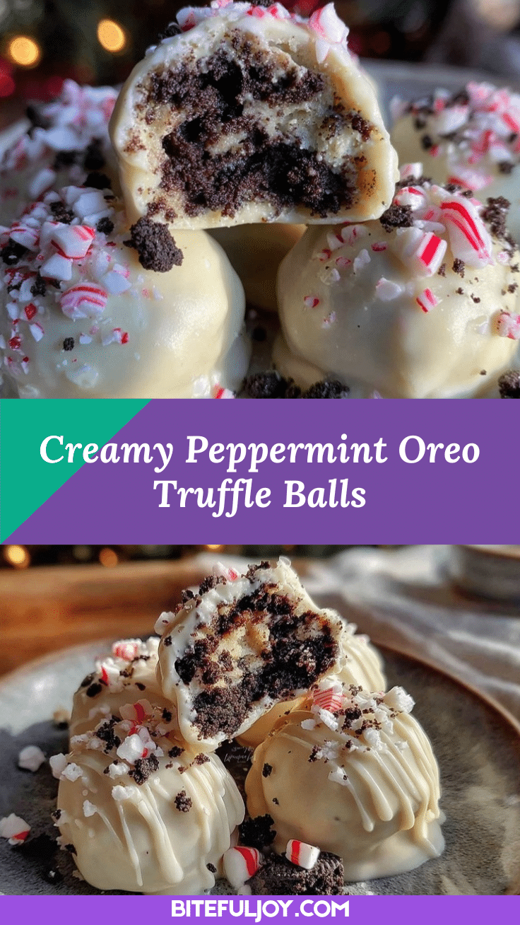 creamy peppermint Oreo balls recipe