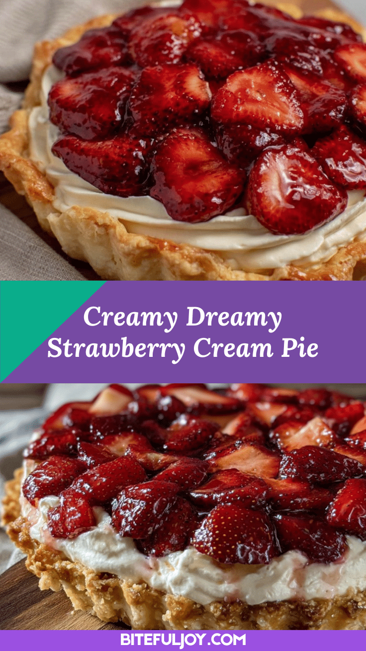 creamy strawberry cream pie recipe