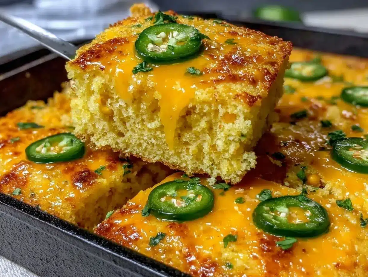 crispy cheesy jalapeño cornbread preparation steps