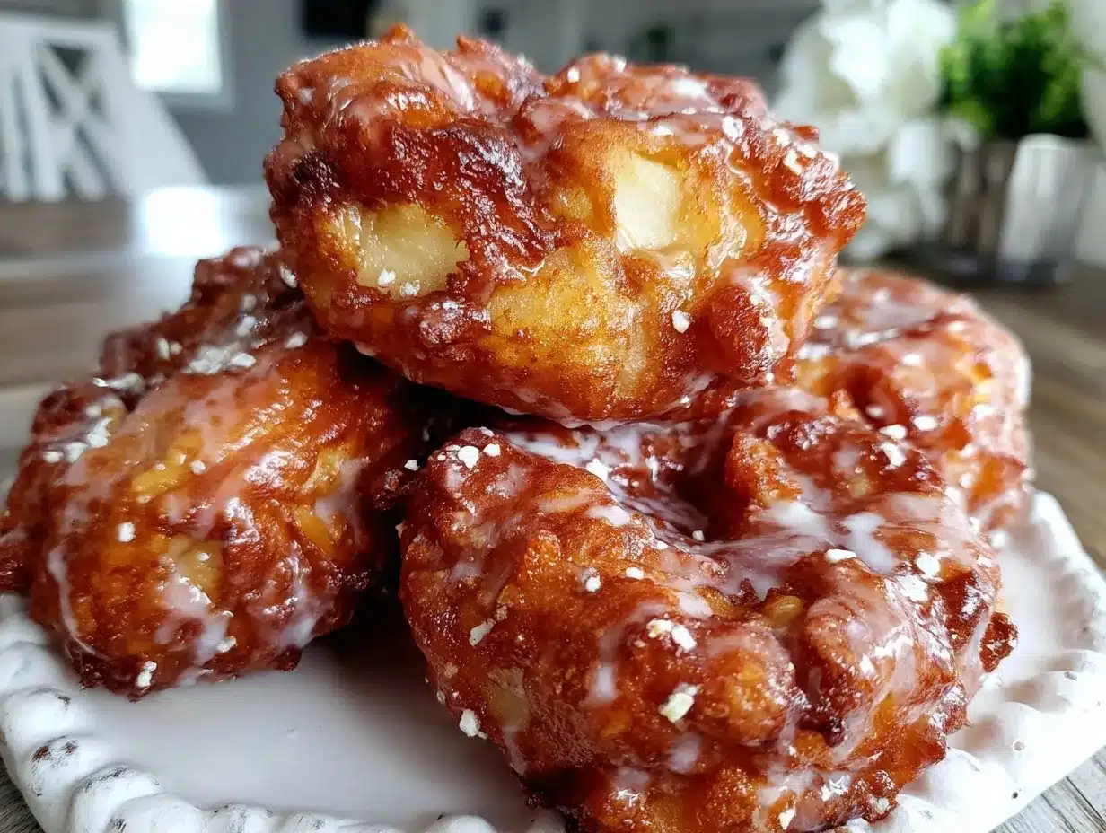 crispy cinnamon sugar apple fritters preparation steps