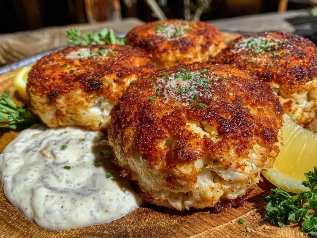 crispy crab cakes - featured image